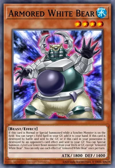 Urso Branco Blindado — Carta Yu-Gi-Oh!