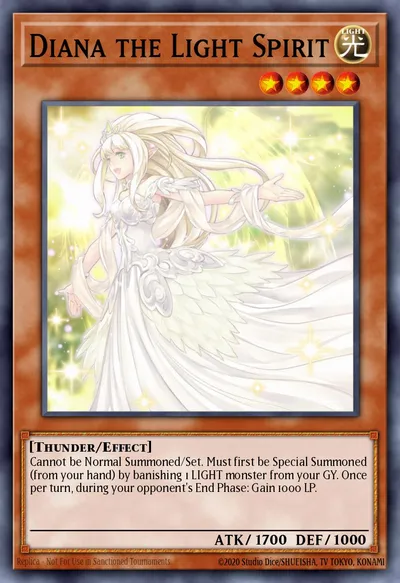 Diana, o Espírito da Luz — Carta Yu-Gi-Oh!