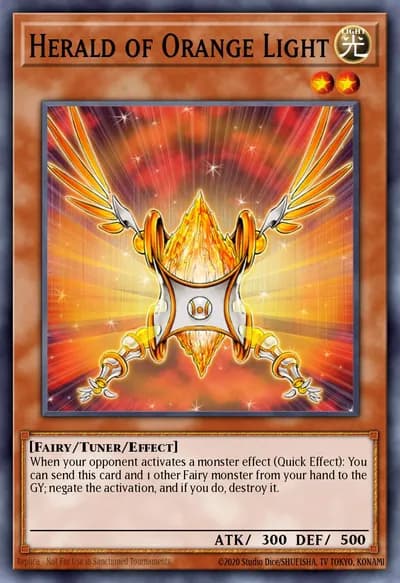 Herald of Orange Light — Carta Yu-Gi-Oh!