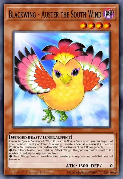 Blackwing - Auster the South Wind — Carta Yu-Gi-Oh!