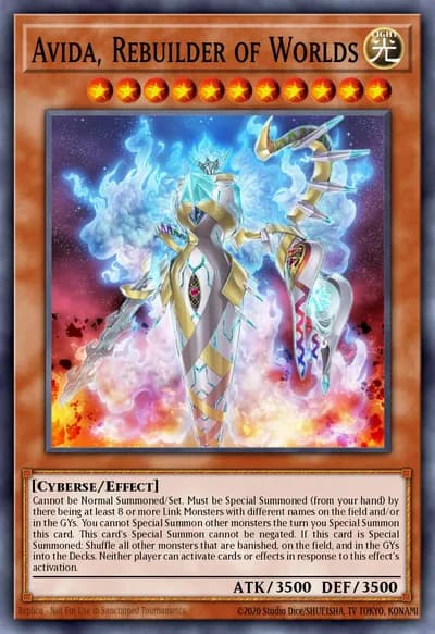 Avida, Rebuilder of Worlds — Carta Yu-Gi-Oh!