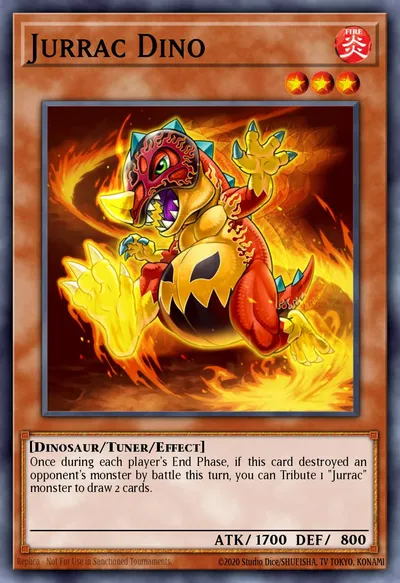 Jurrac Dino — Carta Yu-Gi-Oh!
