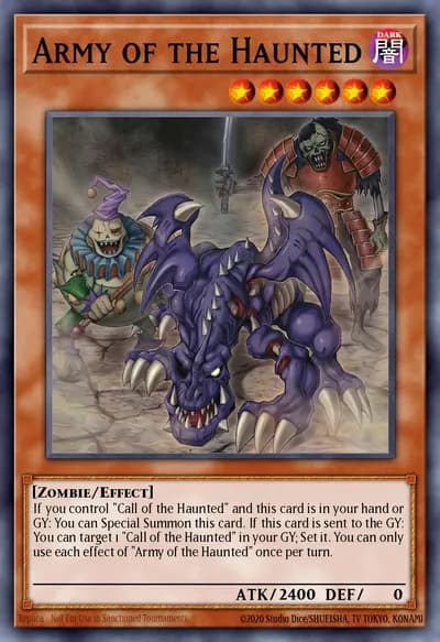 Exército dos Assombrados — Carta Yu-Gi-Oh!