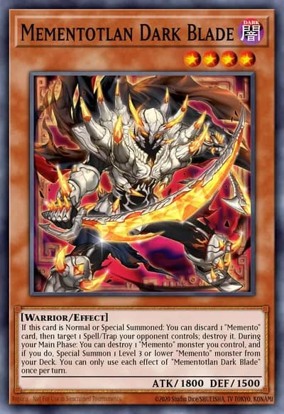 Mementotlan Dark Blade — Carta Yu-Gi-Oh!