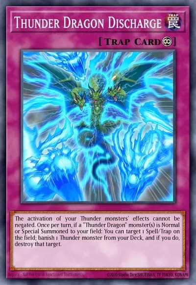 Thunder Dragon Discharge — Carta Yu-Gi-Oh!