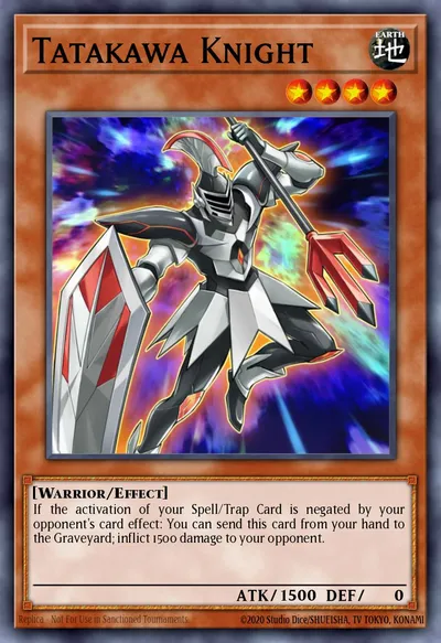 Cavaleiro Tatakawa — Carta Yu-Gi-Oh!