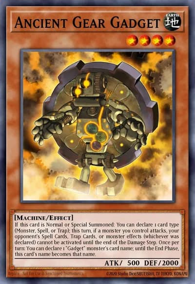 Engrenagem Antiga Gadget — Carta Yu-Gi-Oh!