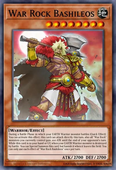 War Rock Bashileos — Carta Yu-Gi-Oh!