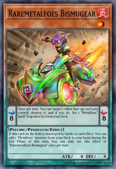 Raremetalfoes Bismugear — Carta Yu-Gi-Oh!