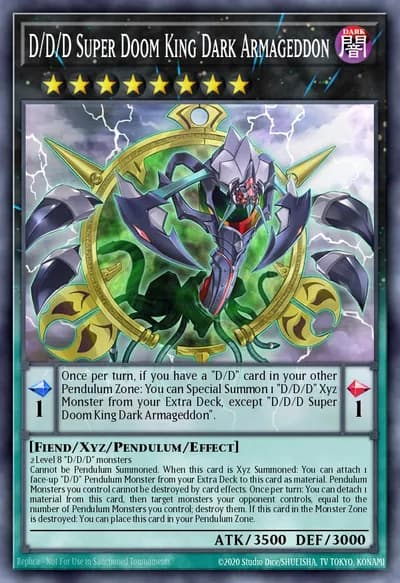 D/D/D Super Doom King Dark Armageddon — Carta Yu-Gi-Oh!