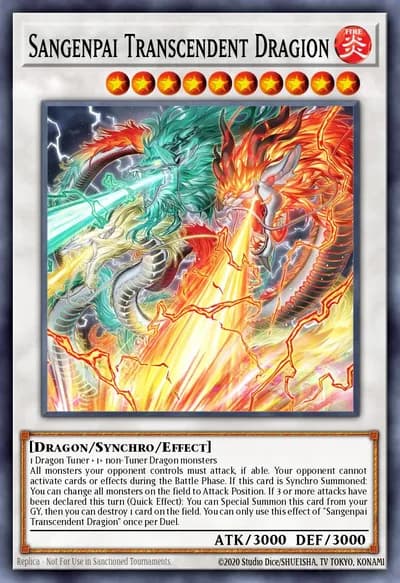 Sangenpai Transcendent Dragion — Carta Yu-Gi-Oh!