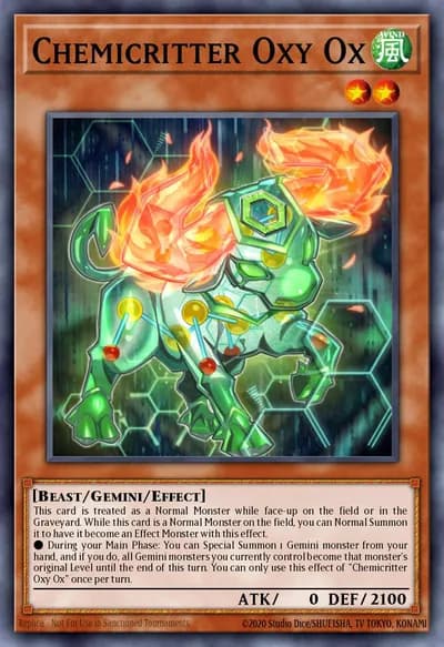 Chemicritter Oxy Ox — Carta Yu-Gi-Oh!