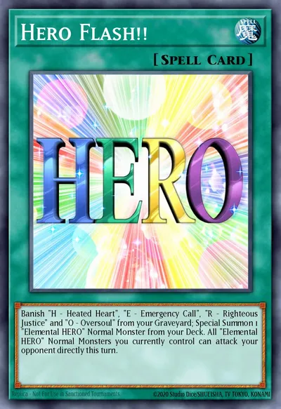 Hero Flash!! — Carta Yu-Gi-Oh!
