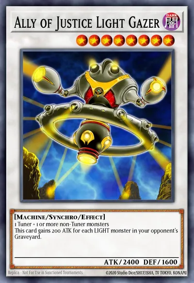 Ally of Justice Light Gazer — Carta Yu-Gi-Oh!