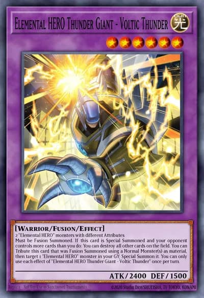 Elemental HERO Thunder Giant - Voltic Thunder — Carta Yu-Gi-Oh!