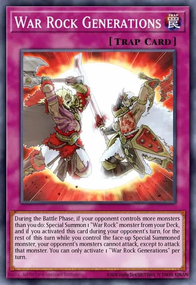 War Rock Generations — Carta Yu-Gi-Oh!