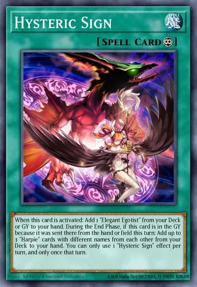 Sinal Histérico — Carta Yu-Gi-Oh!