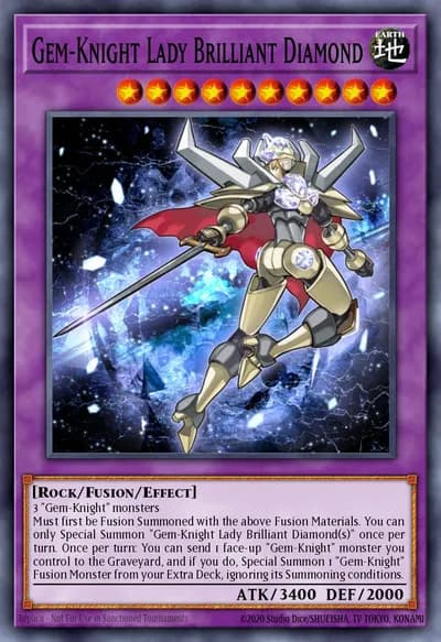 Gem-Knight Lady Brilliant Diamond — Carta Yu-Gi-Oh!