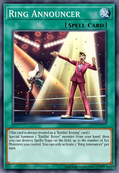 Ring Announcer — Carta Yu-Gi-Oh!