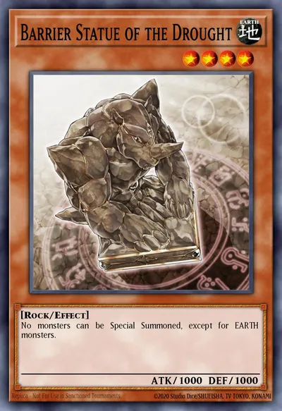 Barrier Statue of the Drought — Carta Yu-Gi-Oh!