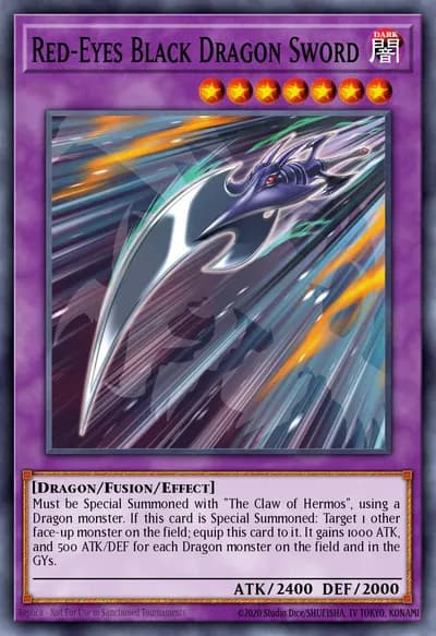Espada do Dragão Negro de Olhos Vermelhos — Carta Yu-Gi-Oh!