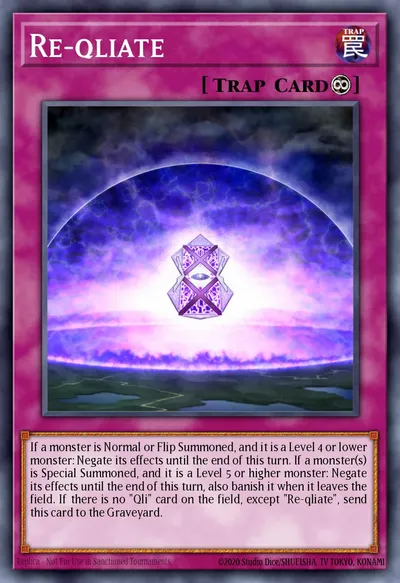 Re-qliate — Carta Yu-Gi-Oh!