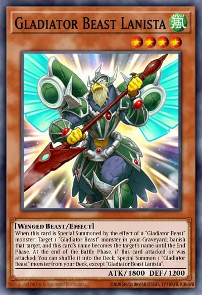 Gladiator Beast Lanista — Carta Yu-Gi-Oh!