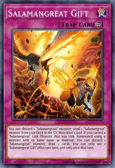 Presente Salamangreat — Carta Yu-Gi-Oh!