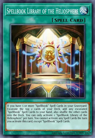 Biblioteca de Feitiços da Heliosfera — Carta Yu-Gi-Oh!