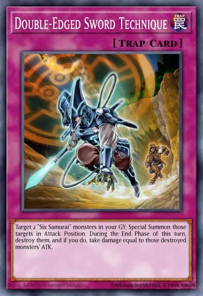 Técnica da Espada de Dois Gumes — Carta Yu-Gi-Oh!