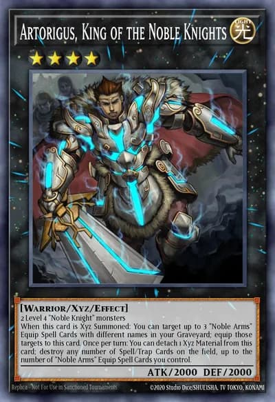 Artorigus, King of the Noble Knights — Carta Yu-Gi-Oh!