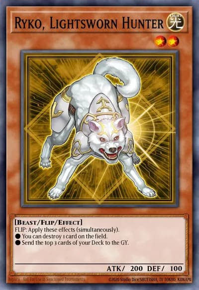 Ryko, Lightsworn Hunter — Carta Yu-Gi-Oh!