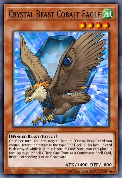 Crystal Beast Cobalt Eagle — Carta Yu-Gi-Oh!