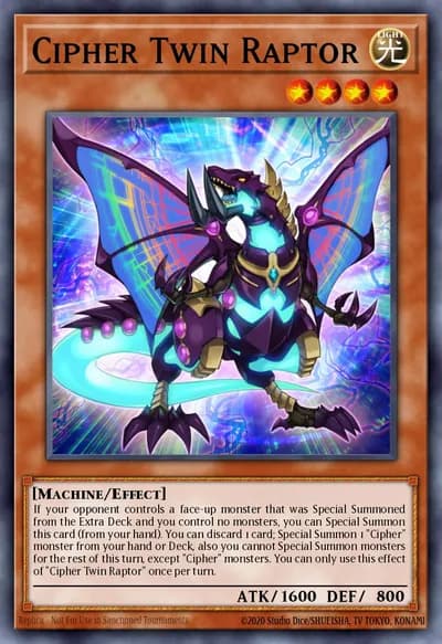 Cipher Twin Raptor — Carta Yu-Gi-Oh!