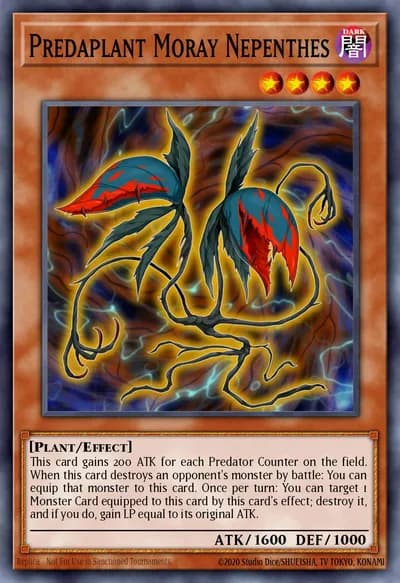 Predaplant Moray Nepenthes — Carta Yu-Gi-Oh!