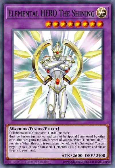 Elemental HERO The Shining — Carta Yu-Gi-Oh!