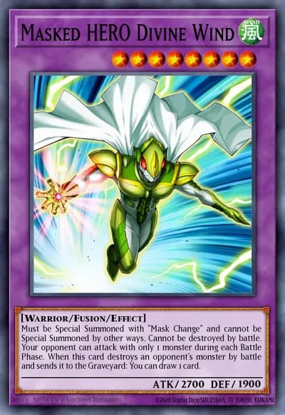 Masked HERO Divine Wind — Carta Yu-Gi-Oh!