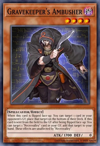 Gravekeeper's Ambusher — Carta Yu-Gi-Oh!