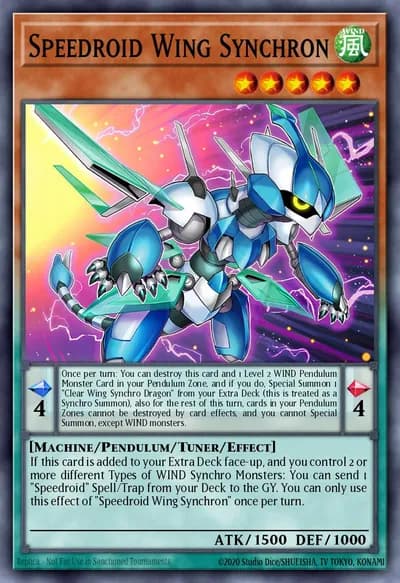Speedroid Wing Synchron — Carta Yu-Gi-Oh!