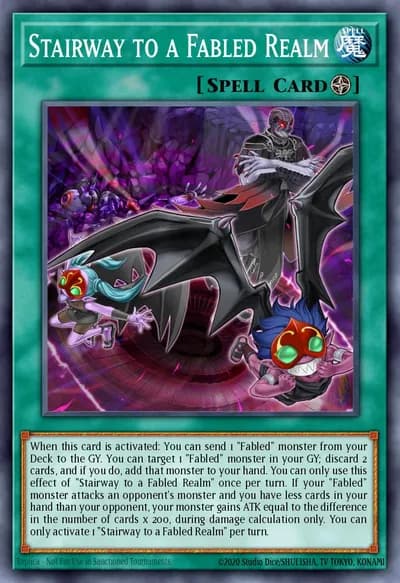 Escadaria para um Reino Fabuloso — Carta Yu-Gi-Oh!