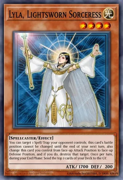 Lyla, Lightsworn Sorceress — Carta Yu-Gi-Oh!