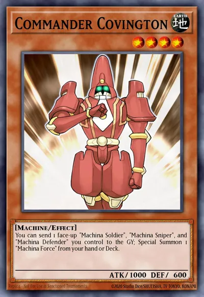 Commander Covington — Carta Yu-Gi-Oh!