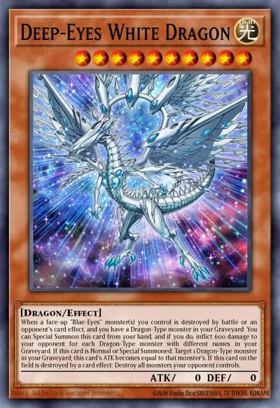 Deep-Eyes White Dragon — Carta Yu-Gi-Oh!