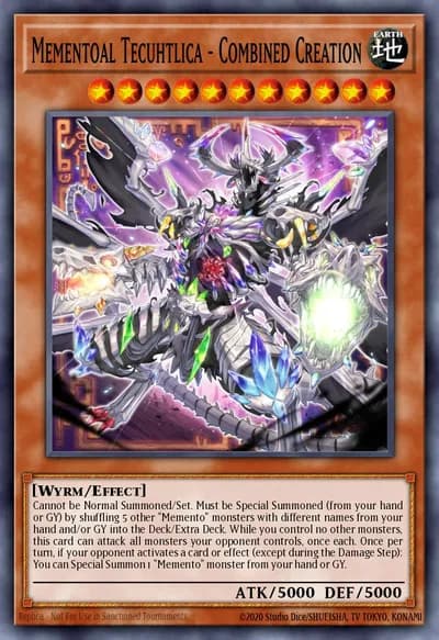 Mementoal Tecuhtlica - Criação Combinada — Carta Yu-Gi-Oh!