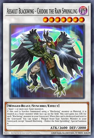 Assault Blackwing - Chidori the Rain Sprinkling — Carta Yu-Gi-Oh!