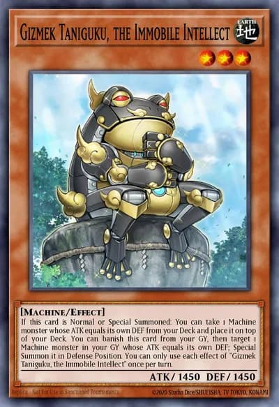 Gizmek Taniguku, the Immobile Intellect — Carta Yu-Gi-Oh!