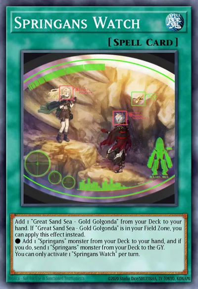 Vigia Springans — Carta Yu-Gi-Oh!