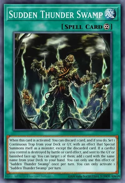 Pântano do Trovão Súbito — Carta Yu-Gi-Oh!