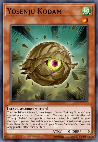 Yosenju Kodam — Carta Yu-Gi-Oh!