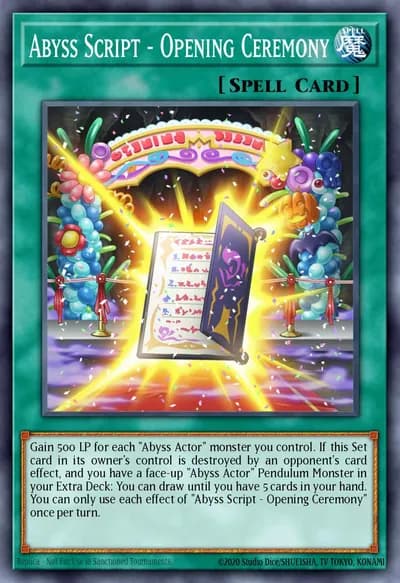 Abyss Script - Opening Ceremony — Carta Yu-Gi-Oh!